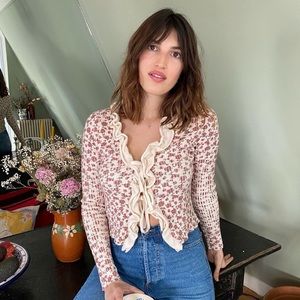 Rouje floral cardigan size FR38/US6